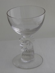 #5048 Rooster Head 3 1/2 oz. coctail, crystal, 1947